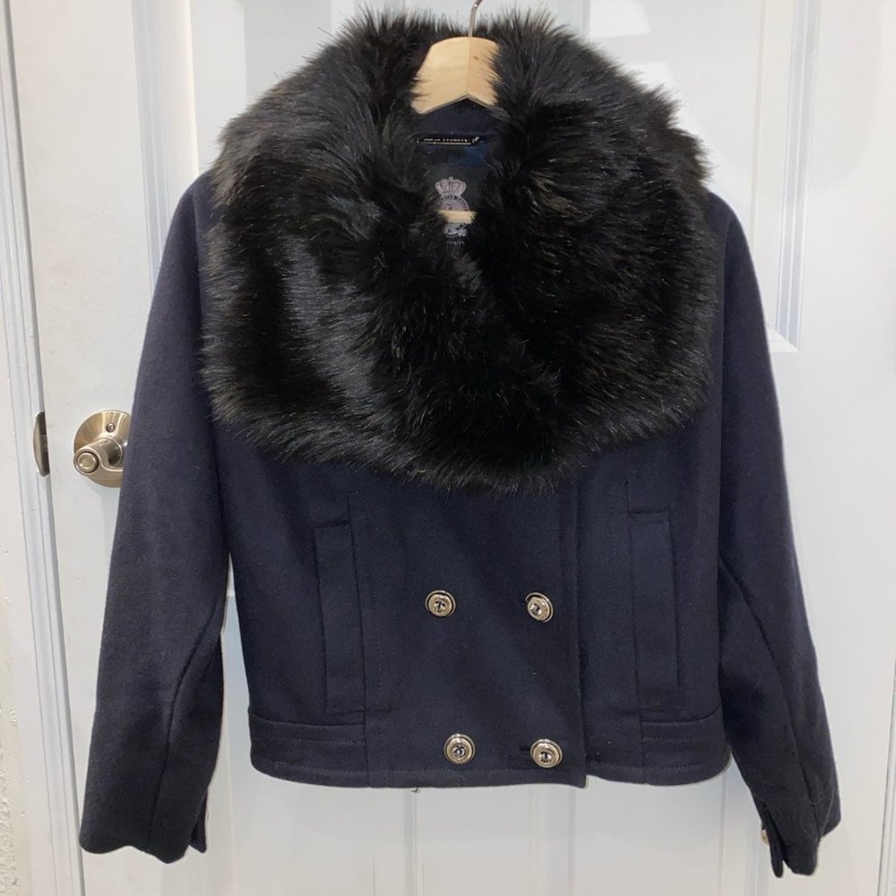 SOLD ON DEPOP - Juicy Couture Dark Blue Jacket